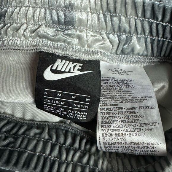 Nike Girls Velour pants charcoal soft size 6 6X M L NWT - Picture 5 of 5